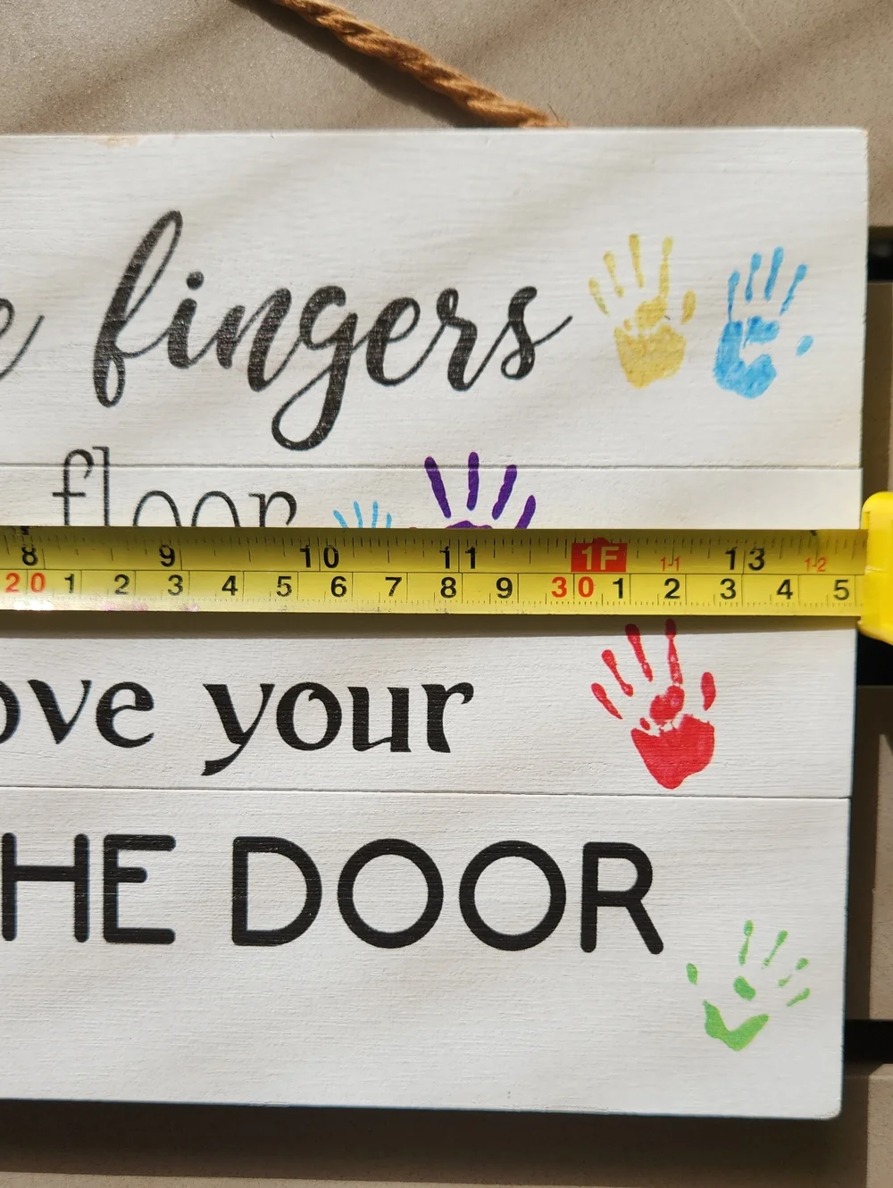 Shoes Off Sign For Front Door Since Little Fingers Touch Our Floor Signs